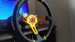 Kierownica do komputera DIY steering wheel Arduino praca inżynierska [upl. by Hax553]