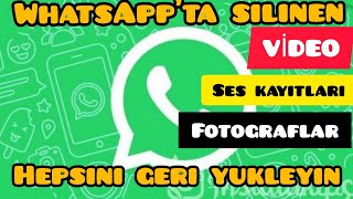 WhatsApp silinen fotoğrafları geri getirmek [upl. by Allyn509]