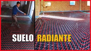 🔶 Instalación SUELO RADIANTE y REFRESCANTE con AEROTERMIA 🔶 2021 [upl. by Yntrok]