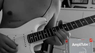 Pink Floyd Comfortably Numb JAM on Amplitube 5 Fender Strat Player Series davidgilmour jam solo [upl. by Phares]