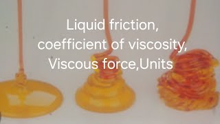 AT PhysicsবাংলাXILiquid friction Coefficient of Viscosity Viscous force Units [upl. by Shaya153]