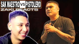 𝐙𝐚𝐤𝐢 𝐑𝐞𝐚𝐜𝐭𝐬  SAK MAESTRO vs PISTOLERO  Makakabawi pa ba si Sak [upl. by Woll429]