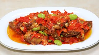 Resep AYAM GORENG TANPA UNGKAP  AYAM GORENG CABE MERAH khas Dapur Uni ET [upl. by Llenrag]