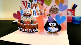 3D Pop Up Card  Handmade Birthday Card [upl. by Mika]