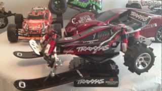 Traxxas Bandit Vxl full force rc skis custom snow [upl. by Amis]