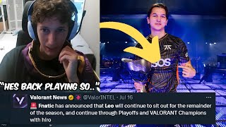 FNC Boaster Speaks On Leo Going Back To Play Back to Competitive [upl. by Alinoel]