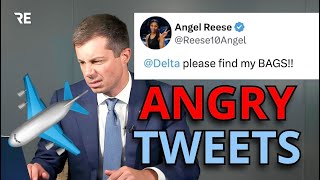 Pete Buttigieg Reads Angry Airline Tweets [upl. by Elin]