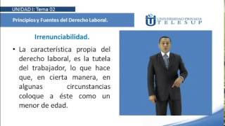 Derecho Laboral I U1T2 PRINCIPIOS Y FUENTES DEL DERECHO LABORAL DR WILLY PALOMINO CASTRO [upl. by Margalit]