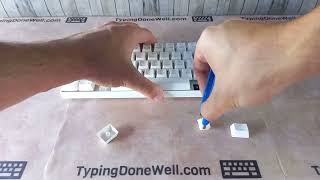 How to remove the spacebar keycap safe for stabilizers [upl. by Ruelle583]