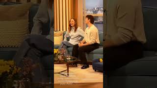 Nicholas Galitzine Julianne Moore “This Morning” Talk Show BTS [upl. by Dnomzed]