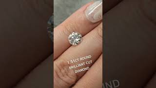 151ct round brilliant cut natural diamond 💖 markjewellers [upl. by Bullock]