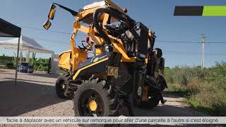 Tracteur enjambeur double rang GRV  D3  56cv [upl. by Atilem719]