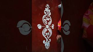 Door alpona design for Laxmi Puja alponadesign আলপনাআঁকা alponaforbeginners [upl. by Byrle]