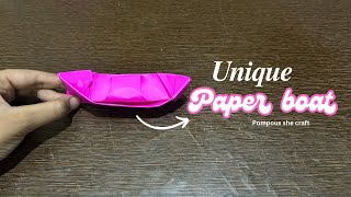 Paper boat making idea with paper  craft video [upl. by Egide]