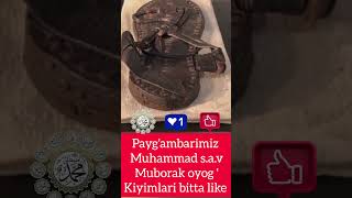 Paygambarimiz Muhammad sav Muborak oyog kiyimlari video viralvideo instagram [upl. by Ennaeiluj788]