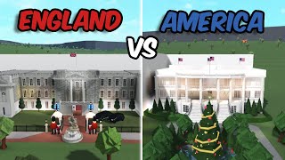 UK VS USA BUILD BATTLE IN BLOXBURG [upl. by Noicpesnoc]