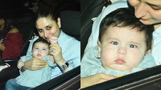 Kareena Kapoor Son Taimur Ali Khan Attends Tusshar Kapoor Son Lakshya Birthday Party [upl. by Duj]