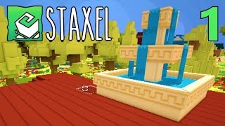 1 The Fountain Thief Lets Play Staxel Multiplayer [upl. by Gould]