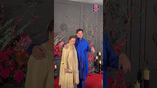 Shatrugan Sinha In A Vibrant Blue Kurta Pyjama Poses With Wife Poonam Sinha  N18S shorts viral [upl. by Eiramnwad440]