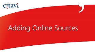 48 Adding Online Sources to Citavi 5 [upl. by Eng]