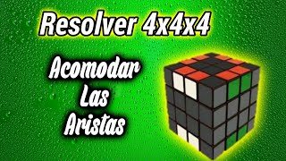 Como armar las aristas en el cubo 4x4x4 BIEN EXPLICADO [upl. by Aihsoek702]