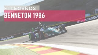 F1 históricos  Benneton 1986 [upl. by Ahsenak299]