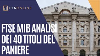 📈 Ftse Mib analisi live dei 40 titoli alla ricerca di occasioni [upl. by Eelatsyrc381]