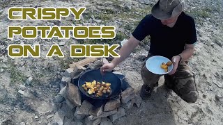 Crispy potatoes on a disk [upl. by Sahpec215]