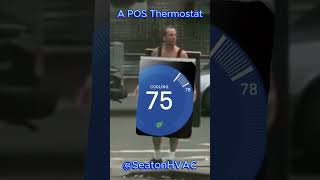 This Thermostat Is No Good hvac hvaclife [upl. by Donia]