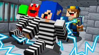 Minecraft mas a gente tá Fugindo da PRISÃO POLÍCIA E LADRÃO [upl. by Seale]