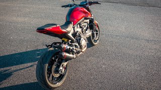 DUCATI MONSTER 937 2022  Termignoni full racing system exhaust sound Spring video RawSound 5K [upl. by Clay]