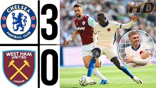 ⚪🔵 West Ham Vs Chelsea Highlights  premier league 2425 colepalmer Goal amp nicolas jackson 2 Goal [upl. by Seroled]