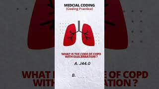 COPD with acute exacerbation icd10medical codingcoder youtubeshorts shorts reels icdcode icd [upl. by Subak]