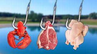 Grocery Store Meat Fishing Challenge [upl. by Lenette]