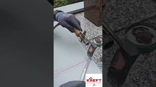 Mauerabdeckung handwerk dachdecker arbeit metal diy viralvideo viralshorts youtubeshorts [upl. by Anyahs]