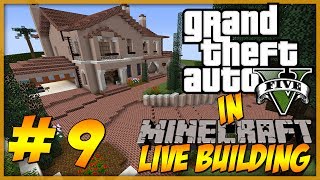 Minecraft LIVE Building  GTA 5 Michaels Home Part 9  The street [upl. by Bibi]