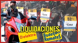 MOTOS desde 5000 PESOS en ELEKTRA de REMATES  Liquidación de motos en BODEGA DE REMATES [upl. by Asirem]