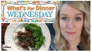 MONGOLIAN BEEF in the Slow Cooker  Whats For Dinner Wednesday  How to Make [upl. by Joline]