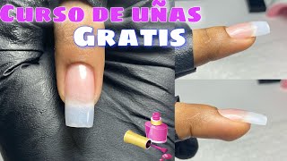 CLASE1 como aplicar uñas de acrílico para principiantestip natural [upl. by Eruza]