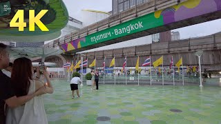 4K  Pathum Wan Skywalk and MBK Center  Bangkok [upl. by Kowalski]