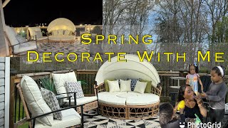 New Patio Furniture Feat Aosomus  Decorate With Me Cook With Ron Easter Edition [upl. by Ahsinroc890]