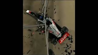 Romain Grosjean crash recreated [upl. by Feer]