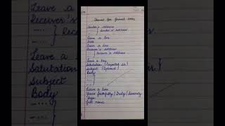 CBSE Formal letter format  English  calmdown  cbse  letterwriting [upl. by Gensmer619]