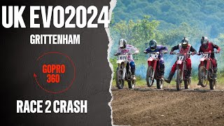 UK EVO Championship EVO 125 Race 2 CRASH [upl. by Maiah]