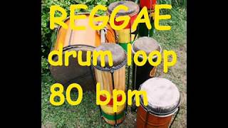 Reggae Drum loop 1  80 bpm [upl. by Natica]