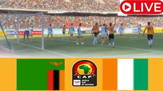 🔴LIVE Zambia Vs Ivory Coast  Streaming Africa Cup Of Nations Qualification AFCON 2025 All Goals [upl. by Duomham]