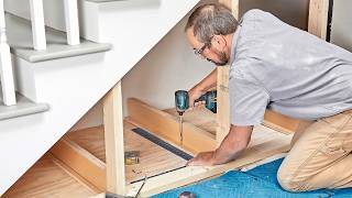 How to Build Under Stair Storage Drawers [upl. by Maleki]