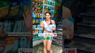 Sara Ali Khans post workout glow♥️‼️trend song saraalikhan [upl. by Ynahteb275]