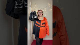 plus size spooky outfit idea 🎃 shorts plussize outfit [upl. by Euqina735]