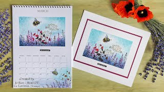 A Meadow for March by Jo Rice  A Lavinia Stamps Tutorial [upl. by Hertha249]